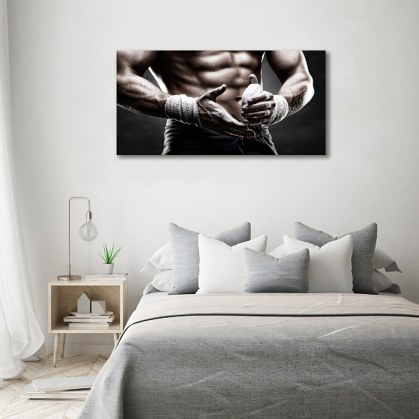 Cuadro canvas con impresión uv duradera horizontal desarrollo muscular