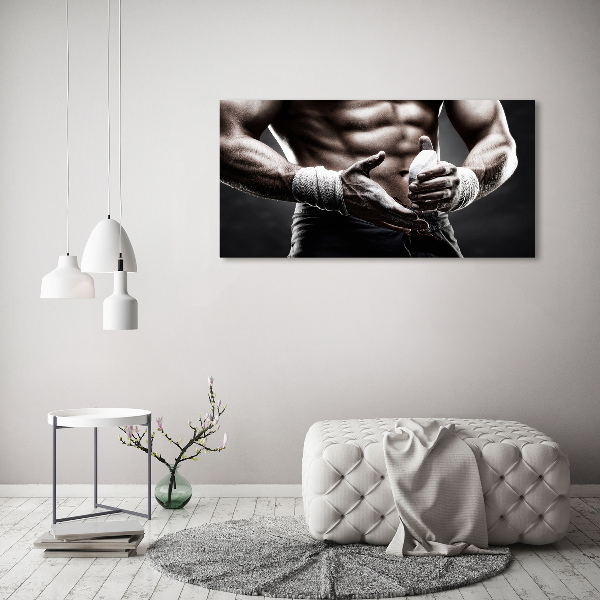 Cuadro canvas con impresión uv duradera horizontal desarrollo muscular