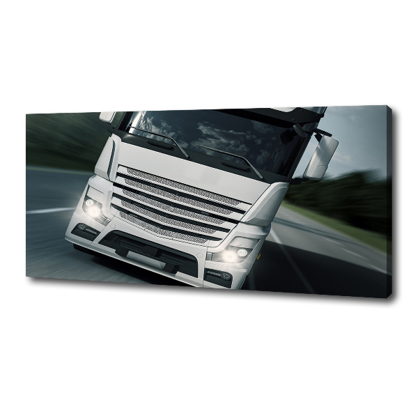 Cuadro canvas moderno de gran formato horizontal Camión
