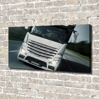 Cuadro canvas moderno de gran formato horizontal Camión