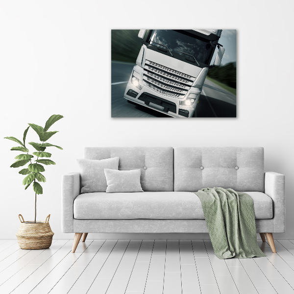 Cuadro canvas moderno de gran formato horizontal Camión