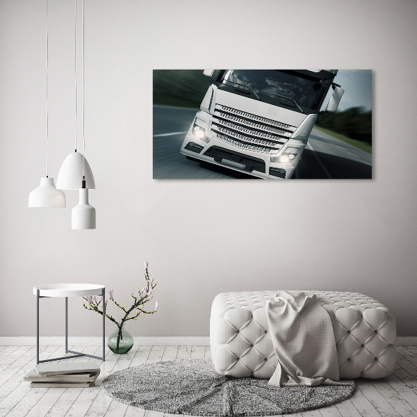 Cuadro canvas moderno de gran formato horizontal Camión