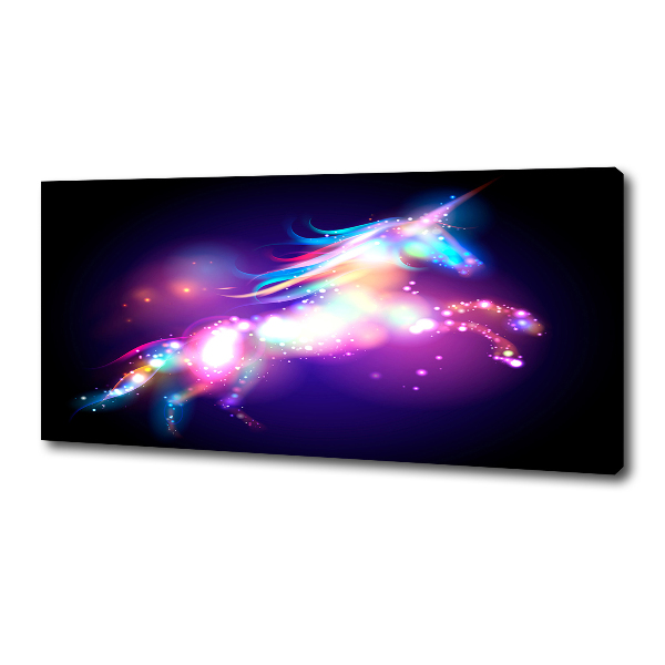 Foto en lienzo con acabado profesional horizontal Unicornio
