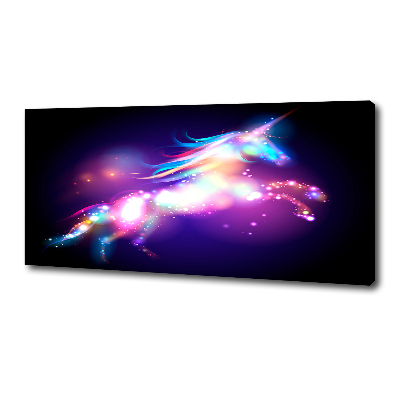 Foto en lienzo con acabado profesional horizontal Unicornio