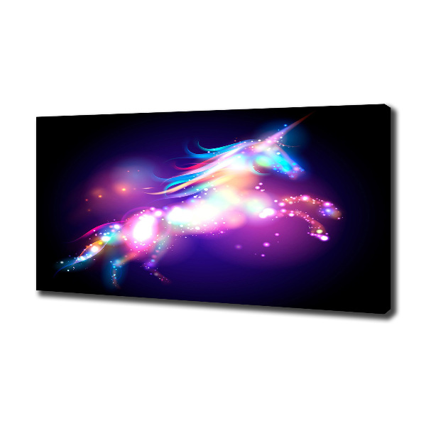Foto en lienzo con acabado profesional horizontal Unicornio