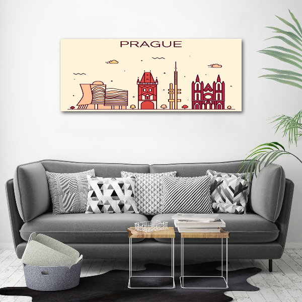 Fotocuadro en lienzo de alta calidad horizontal Edificios de Praga