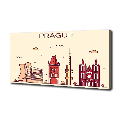 Fotocuadro en lienzo de alta calidad horizontal Edificios de Praga