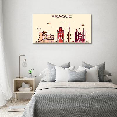 Fotocuadro en lienzo de alta calidad horizontal Edificios de Praga