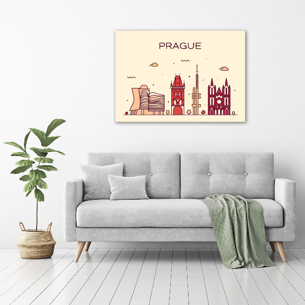 Fotocuadro en lienzo de alta calidad horizontal Edificios de Praga