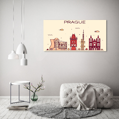 Fotocuadro en lienzo de alta calidad horizontal Edificios de Praga
