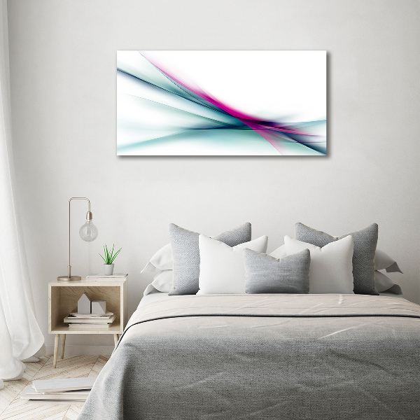 Foto en lienzo con acabado profesional horizontal Ondas abstractas