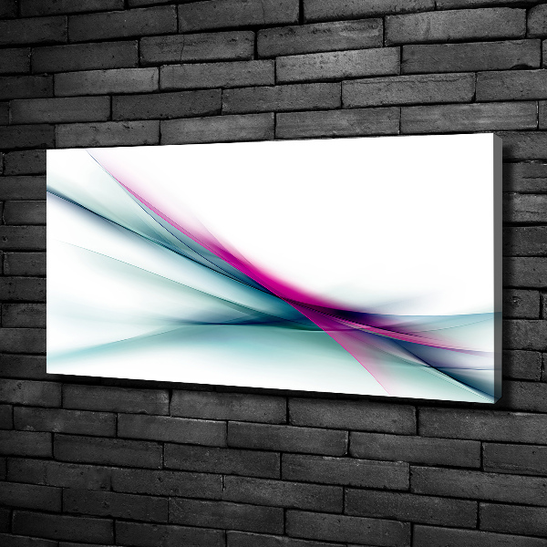 Foto en lienzo con acabado profesional horizontal Ondas abstractas