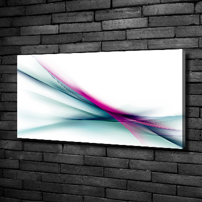 Foto en lienzo con acabado profesional horizontal Ondas abstractas