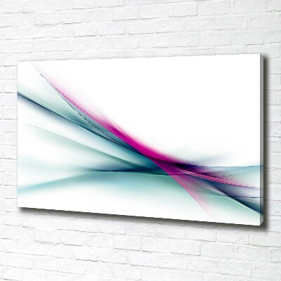 Foto en lienzo con acabado profesional horizontal Ondas abstractas