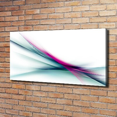Foto en lienzo con acabado profesional horizontal Ondas abstractas