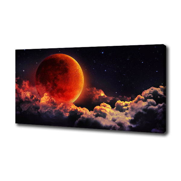 Cuadro canvas con impresión uv duradera horizontal Eclipse lunar