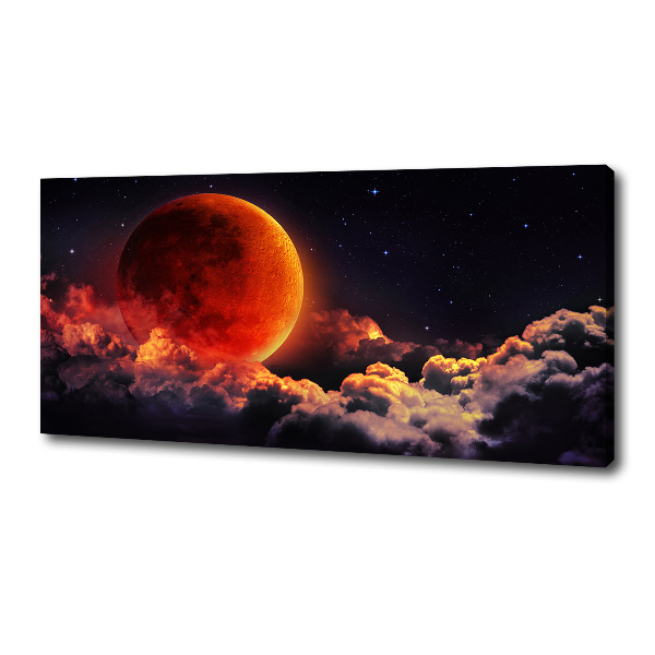 Cuadro canvas con impresión uv duradera horizontal Eclipse lunar