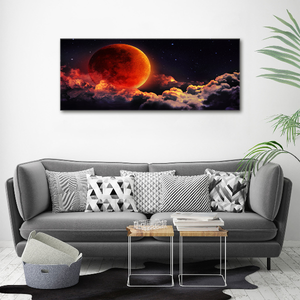 Cuadro canvas con impresión uv duradera horizontal Eclipse lunar