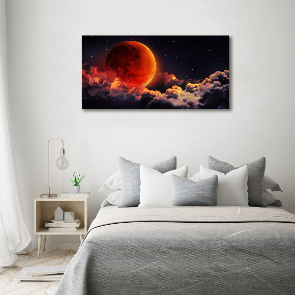 Cuadro canvas con impresión uv duradera horizontal Eclipse lunar