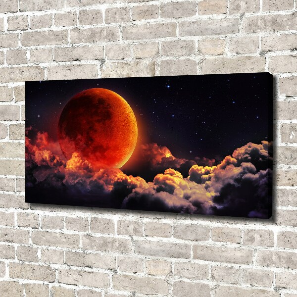 Cuadro canvas con impresión uv duradera horizontal Eclipse lunar