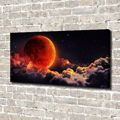 Cuadro canvas con impresión uv duradera horizontal Eclipse lunar