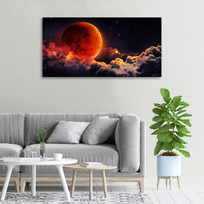Cuadro canvas con impresión uv duradera horizontal Eclipse lunar