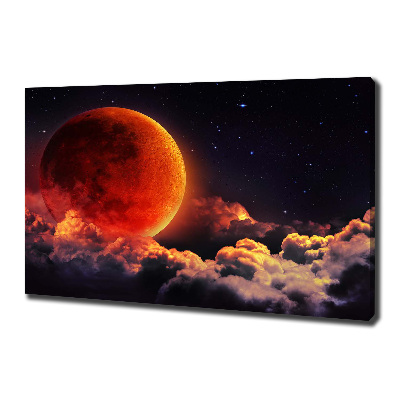 Cuadro canvas con impresión uv duradera horizontal Eclipse lunar