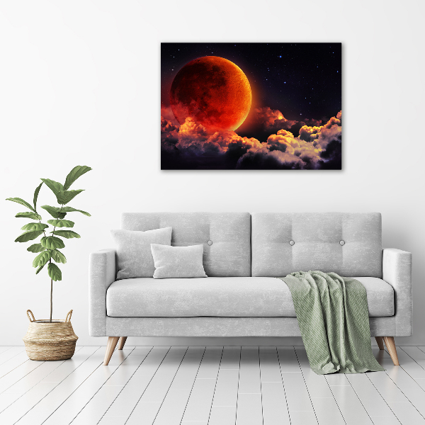 Cuadro canvas con impresión uv duradera horizontal Eclipse lunar
