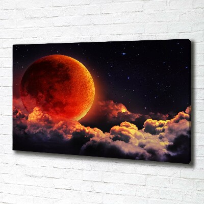 Cuadro canvas con impresión uv duradera horizontal Eclipse lunar