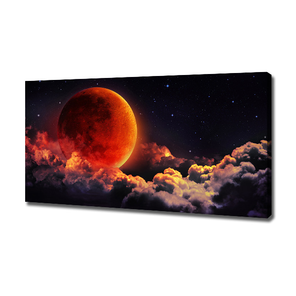 Cuadro canvas con impresión uv duradera horizontal Eclipse lunar