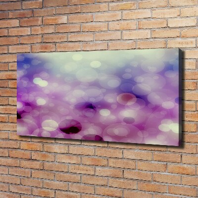 Cuadro canvas con impresión uv duradera horizontal Ruedas moradas