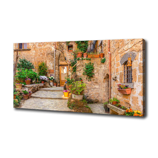 Cuadro canvas con impresión uv duradera horizontal Una calle con encanto