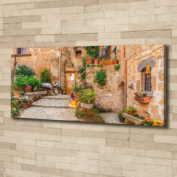 Cuadro canvas con impresión uv duradera horizontal Una calle con encanto