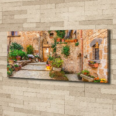 Cuadro canvas con impresión uv duradera horizontal Una calle con encanto