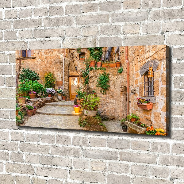 Cuadro canvas con impresión uv duradera horizontal Una calle con encanto