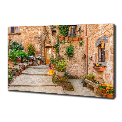 Cuadro canvas con impresión uv duradera horizontal Una calle con encanto