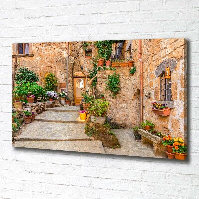 Cuadro canvas con impresión uv duradera horizontal Una calle con encanto