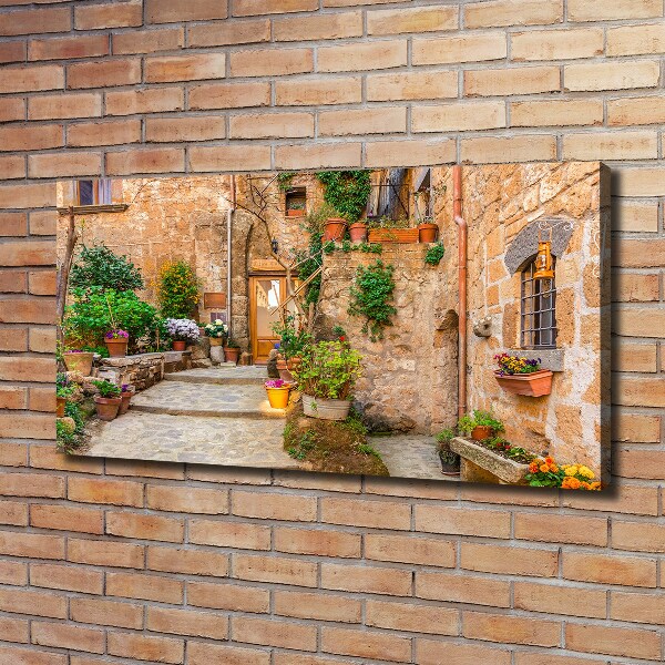 Cuadro canvas con impresión uv duradera horizontal Una calle con encanto