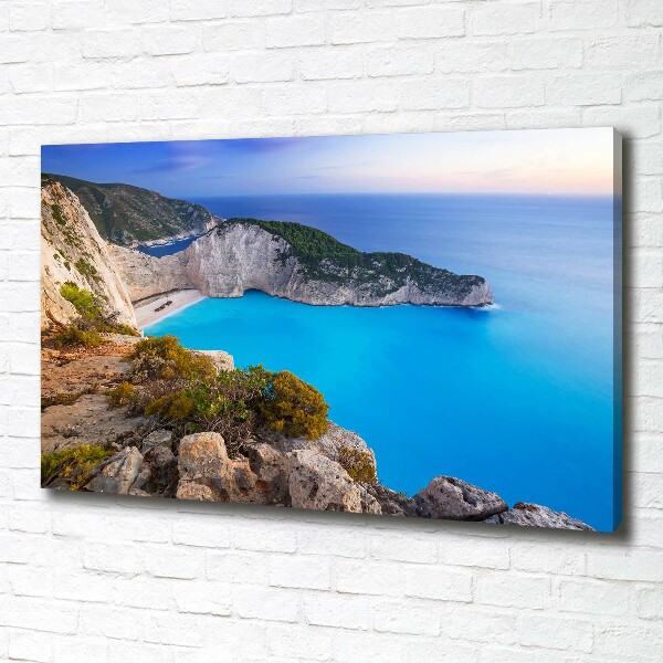 Fotocuadro en lienzo de alta calidad horizontal Zante, Grecia