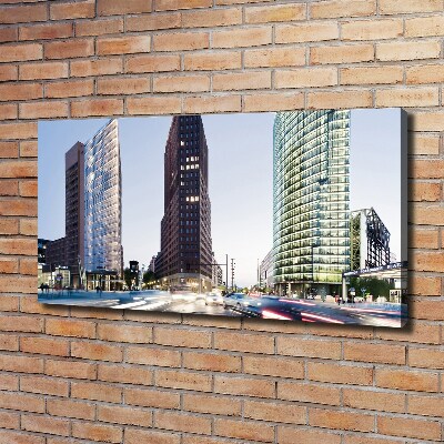 Cuadro canvas moderno de gran formato horizontal Rascacielos
