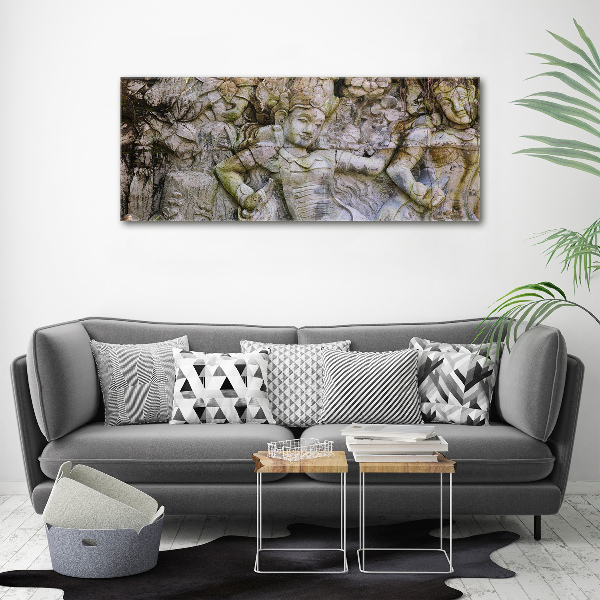 Fotocuadro en lienzo de alta calidad horizontal Escultura de piedra