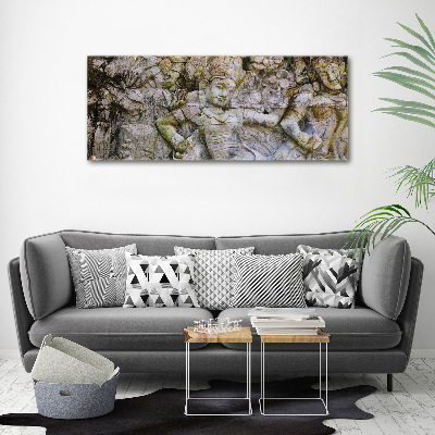 Fotocuadro en lienzo de alta calidad horizontal Escultura de piedra