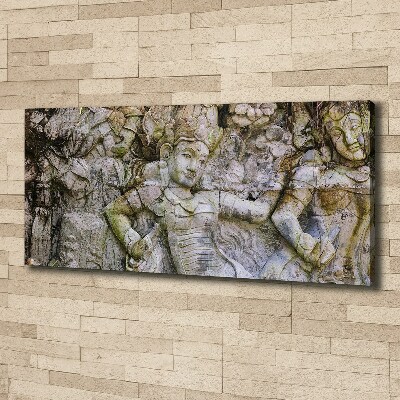 Fotocuadro en lienzo de alta calidad horizontal Escultura de piedra