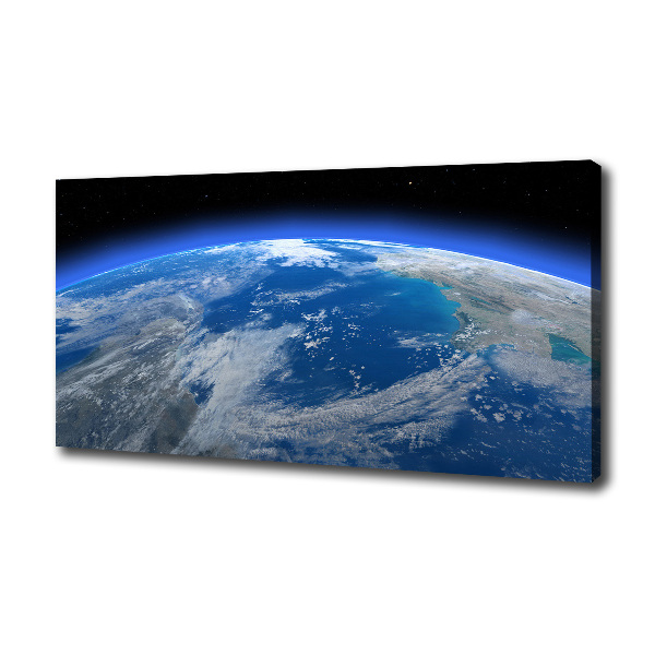 Cuadro canvas con impresión uv duradera horizontal Planeta Tierra