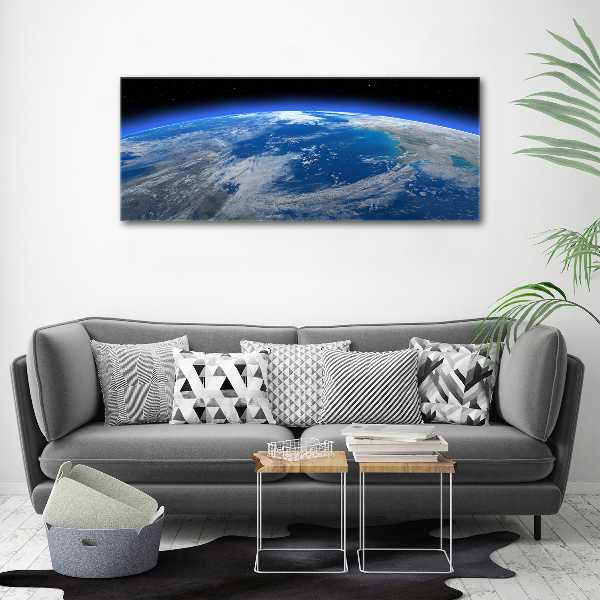 Cuadro canvas con impresión uv duradera horizontal Planeta Tierra