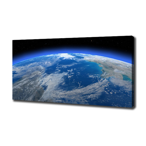 Cuadro canvas con impresión uv duradera horizontal Planeta Tierra