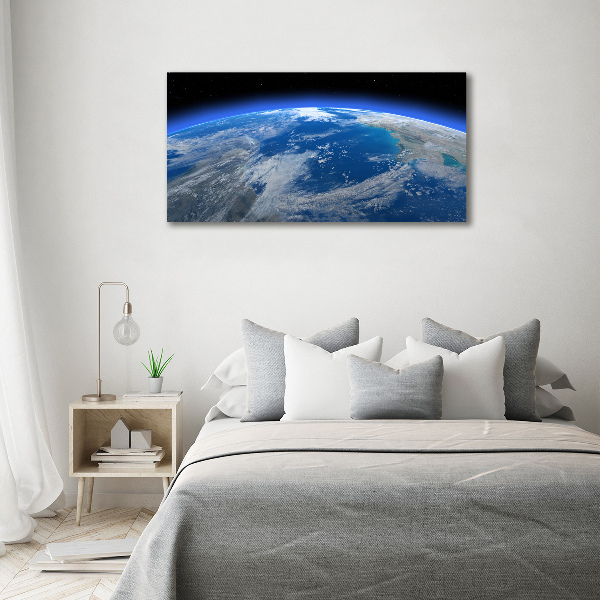 Cuadro canvas con impresión uv duradera horizontal Planeta Tierra