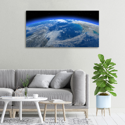 Cuadro canvas con impresión uv duradera horizontal Planeta Tierra