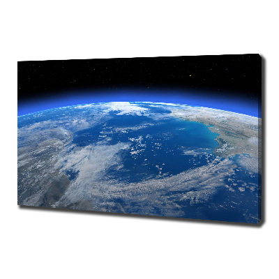 Cuadro canvas con impresión uv duradera horizontal Planeta Tierra
