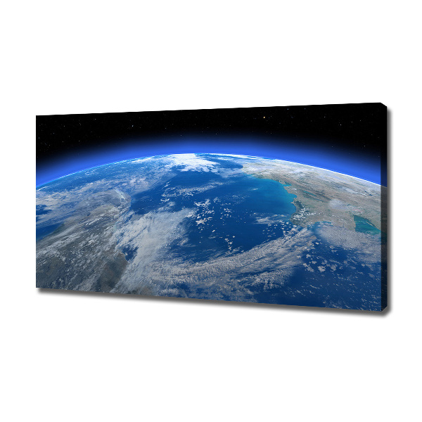 Cuadro canvas con impresión uv duradera horizontal Planeta Tierra